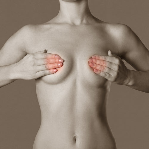 Areola treatment area highlighted for laser hair removal at Bare Beauty Collective in Suffern, NY