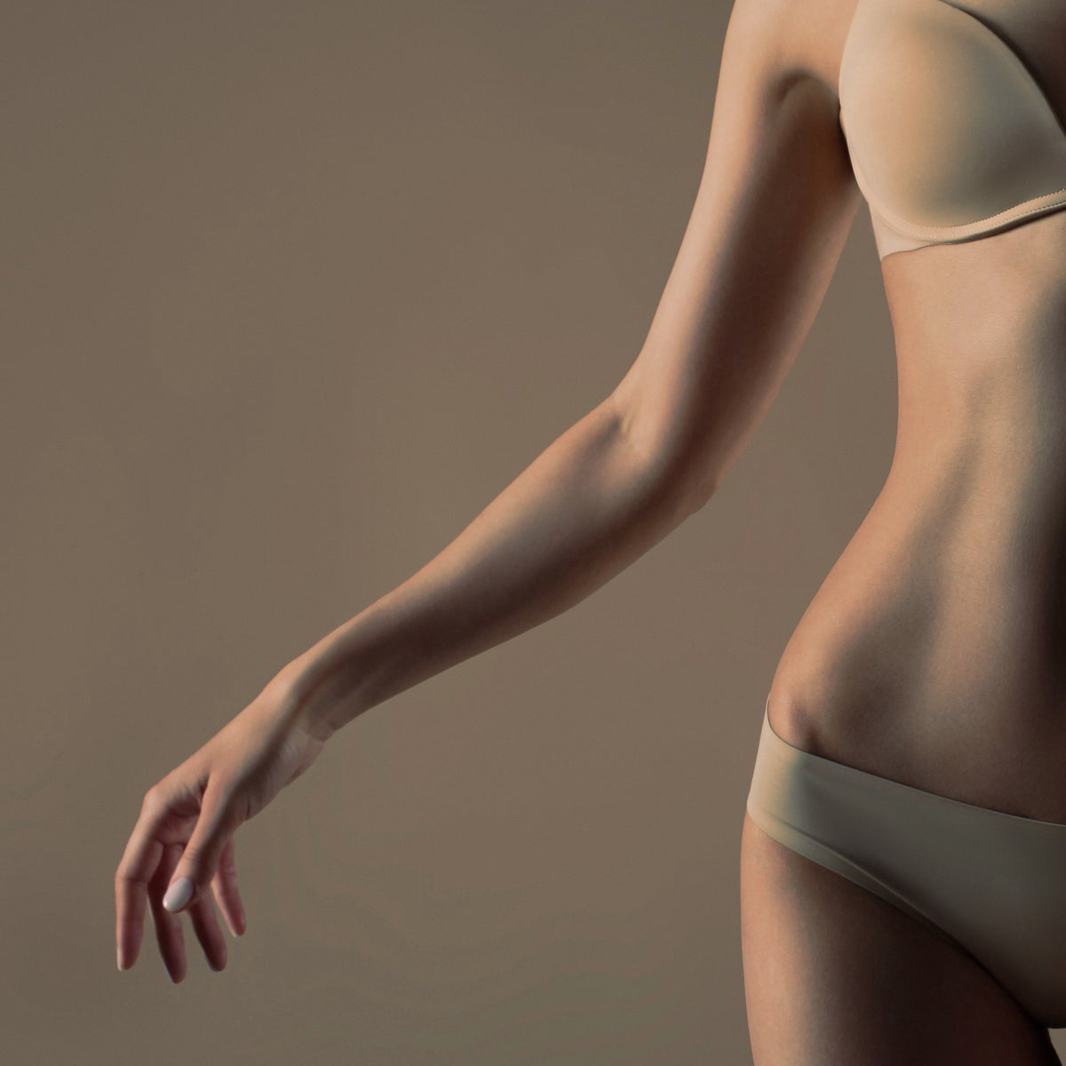 Full arms treatment area highlighted for laser hair removal at Bare Beauty Collective in Suffern, NY