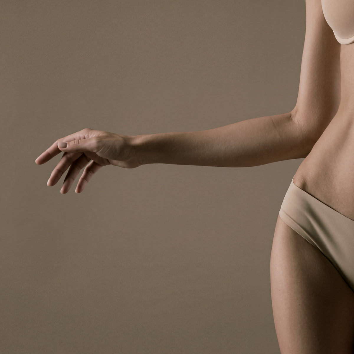 Half arms treatment area highlighted for laser hair removal at Bare Beauty Collective in Suffern, NY